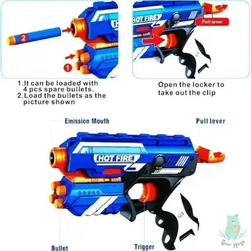 Soft Foam Blaster Gun (Set of 2) - Image 4