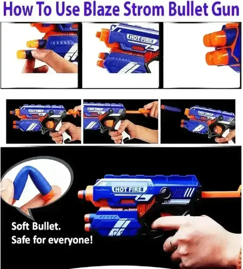 Soft Foam Blaster Gun (Set of 2) - Image 6