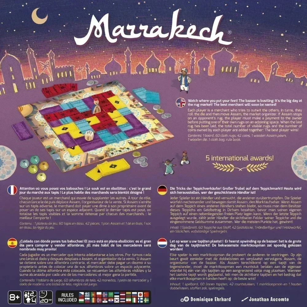 Marrakech Strategy Board Game - Image 6