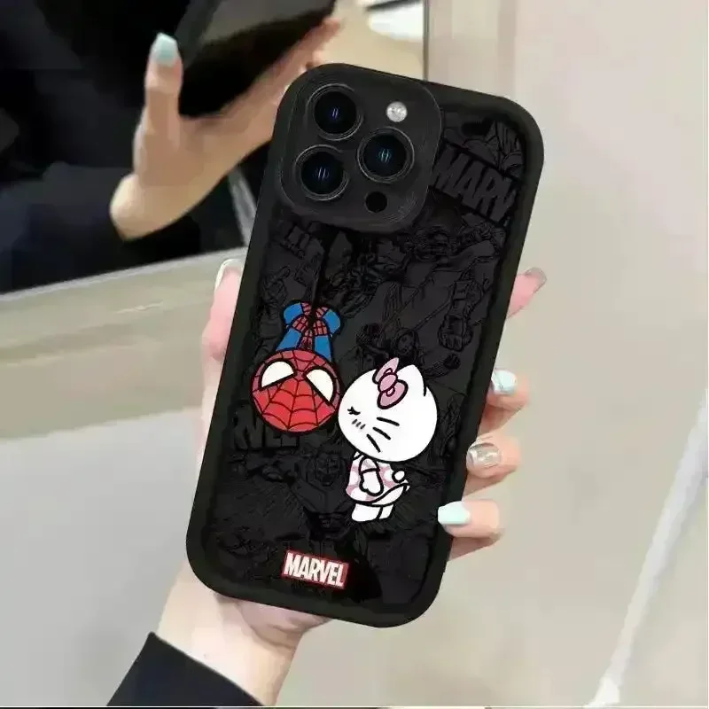 Spiderman x Hello Kitty Silicon Phone Case (For iPhones) - Image 2