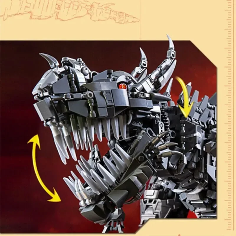 Mech Colossal Carnotaurus Dinosaur Building Set - Image 20
