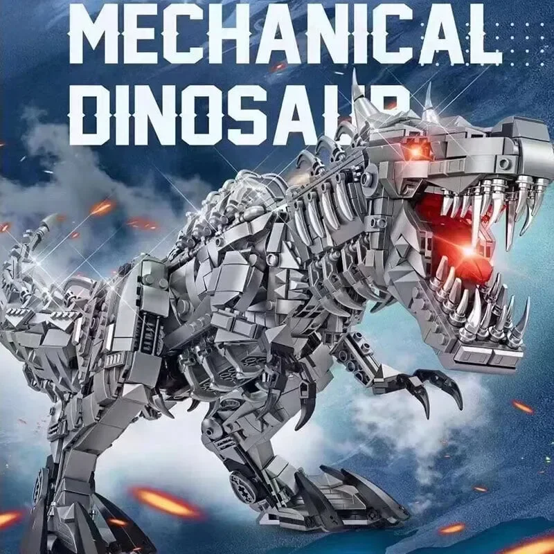 Mechanical Colossal T-Rex Dinosaur Building Set