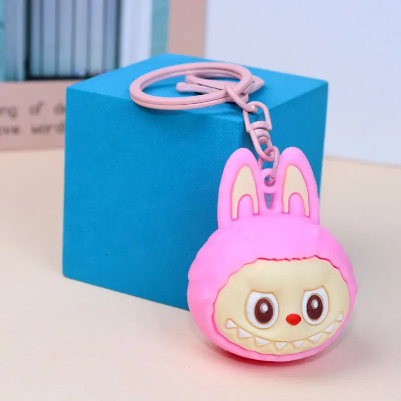 Mega Head Labubu Silicone Keychain - Image 9