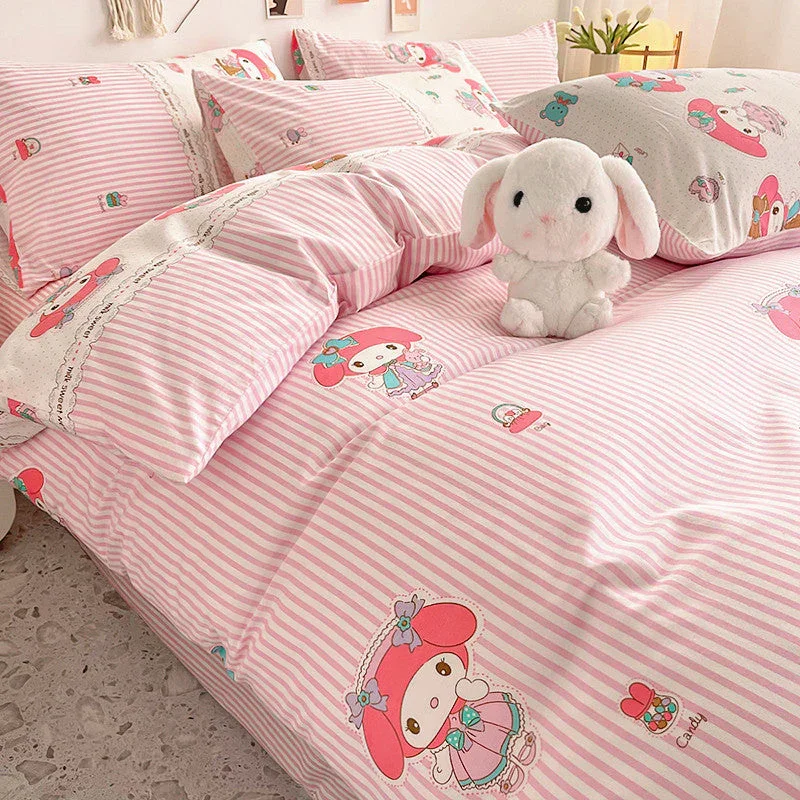 Melody Striped Candy Bedding Set - Image 2