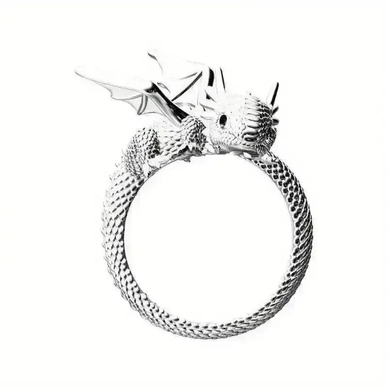 Men's Stylish Dragon Ring - Image 9