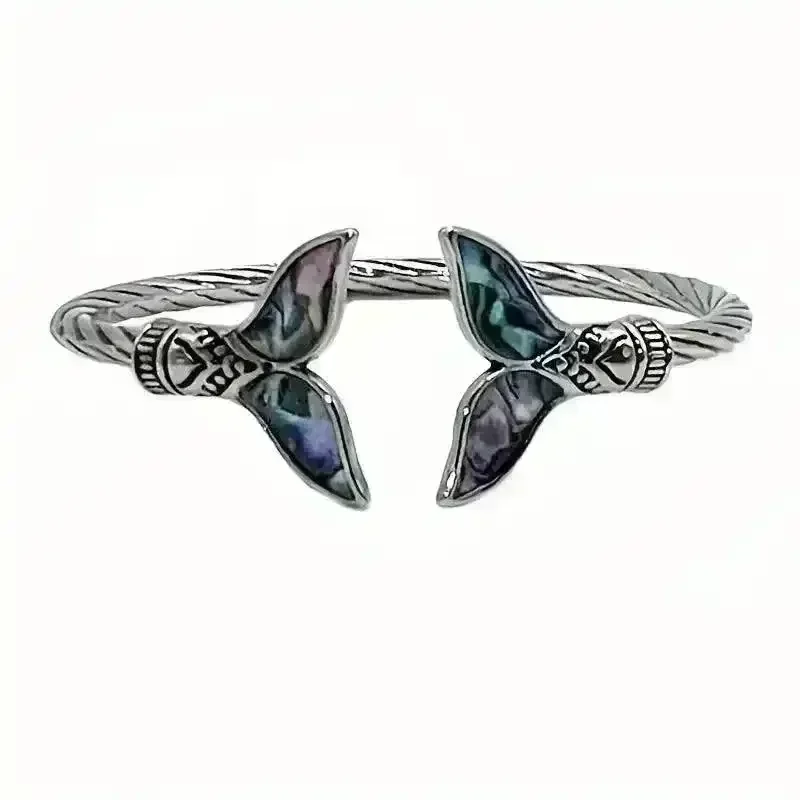 Mermaid Tail Adjustable Bangle Bracelet - Image 3