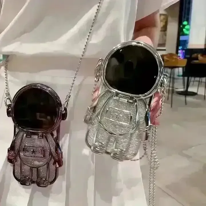 Metal Chain & Mirror Astronaut Case (For iPhone) - Image 2