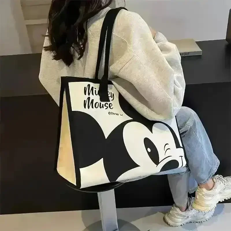 Mickey Canvas Large Tote Bag - Image 7