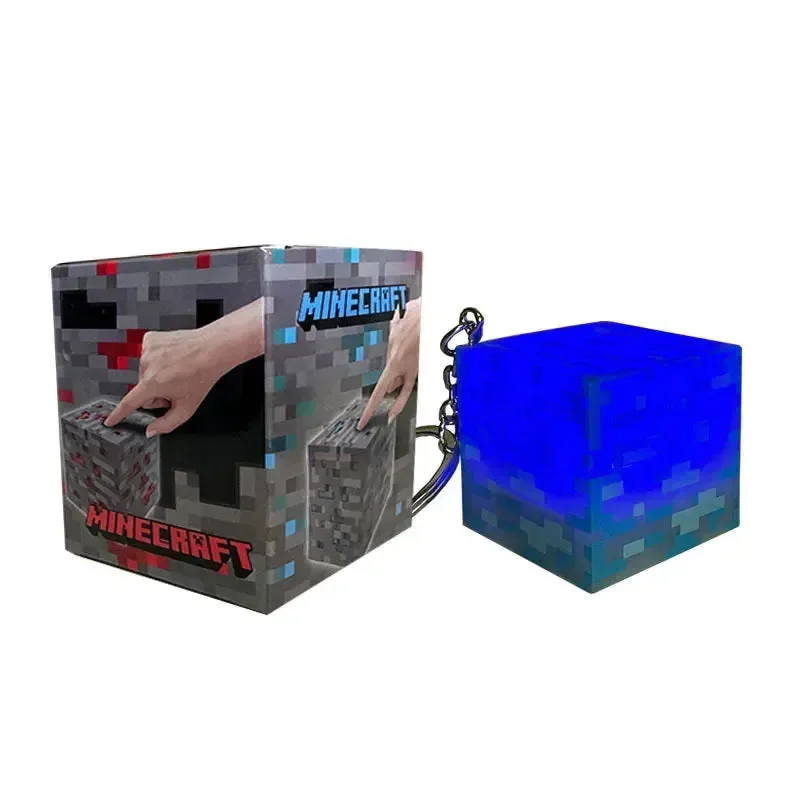 Minecraft Brownstone Torch & Blue Ore Keychain - Image 18