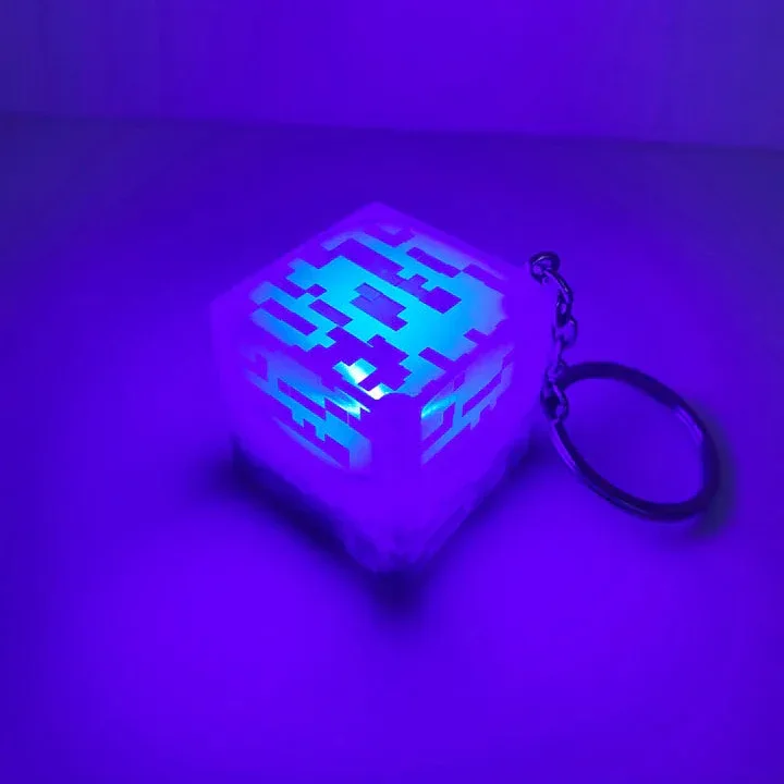 Minecraft Brownstone Torch & Blue Ore Keychain - Image 4