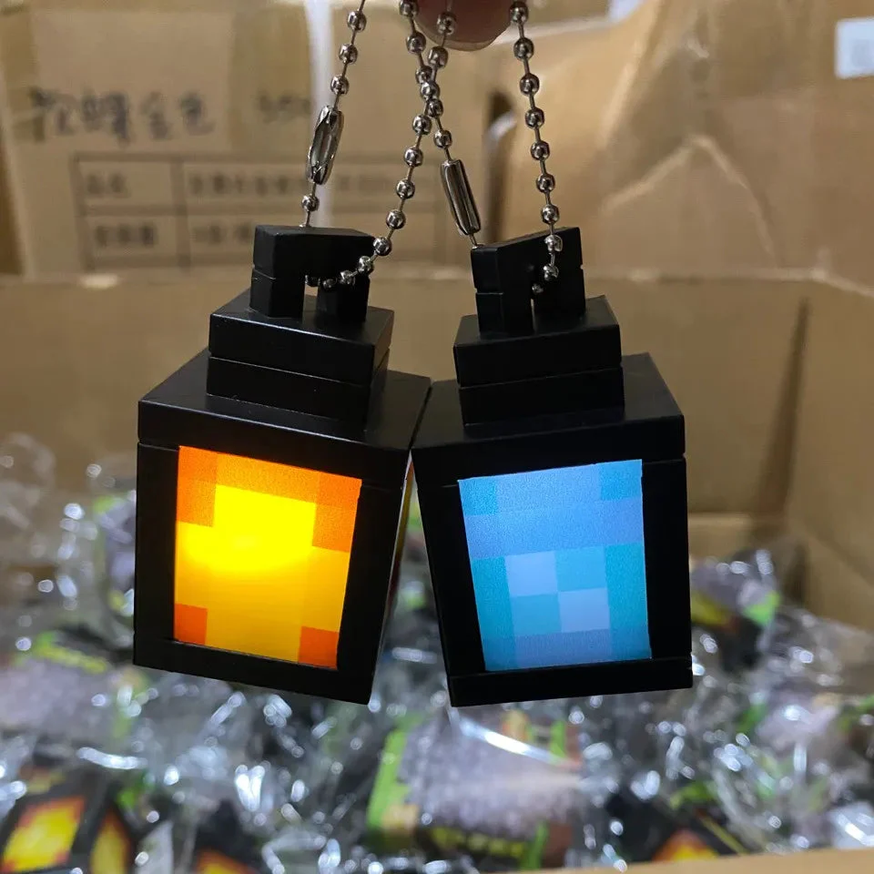 Minecraft Lantern LED Glowing Keychain - Image 9
