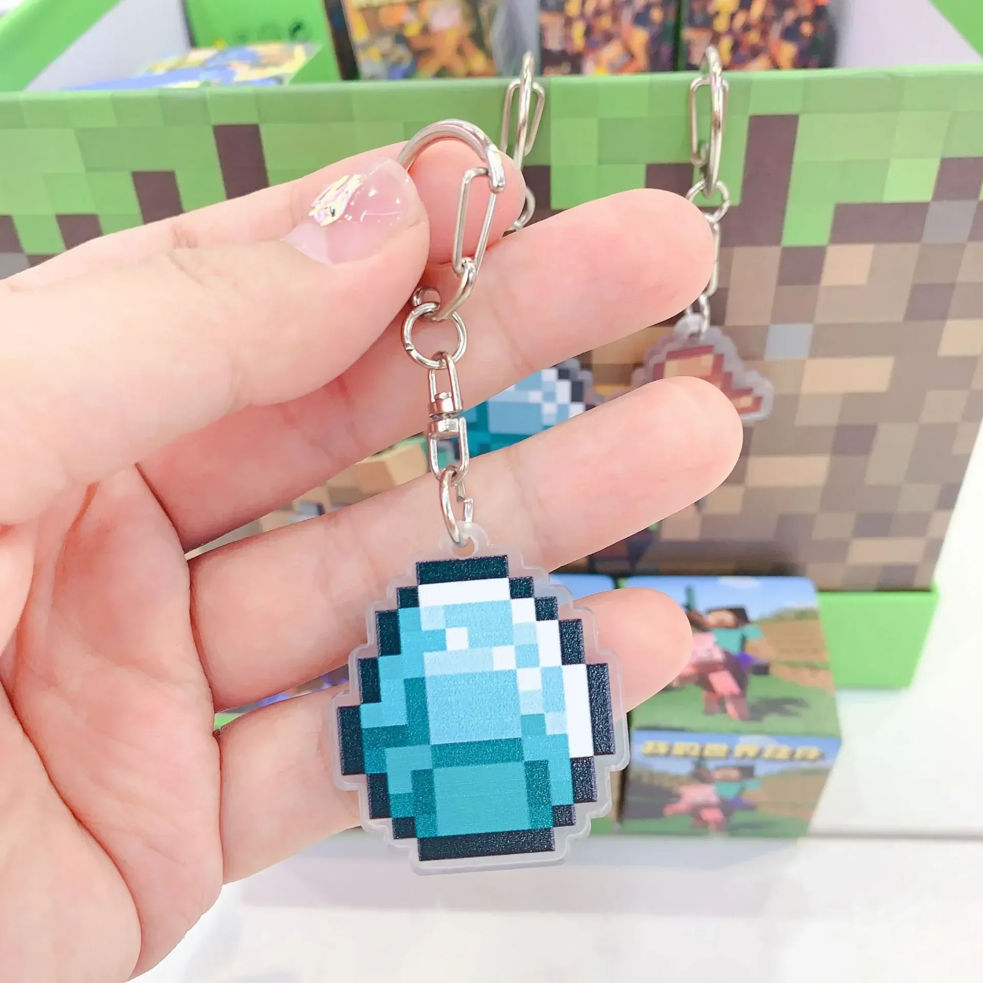 Minecraft Pixelated Blind Box Keychain - Image 2