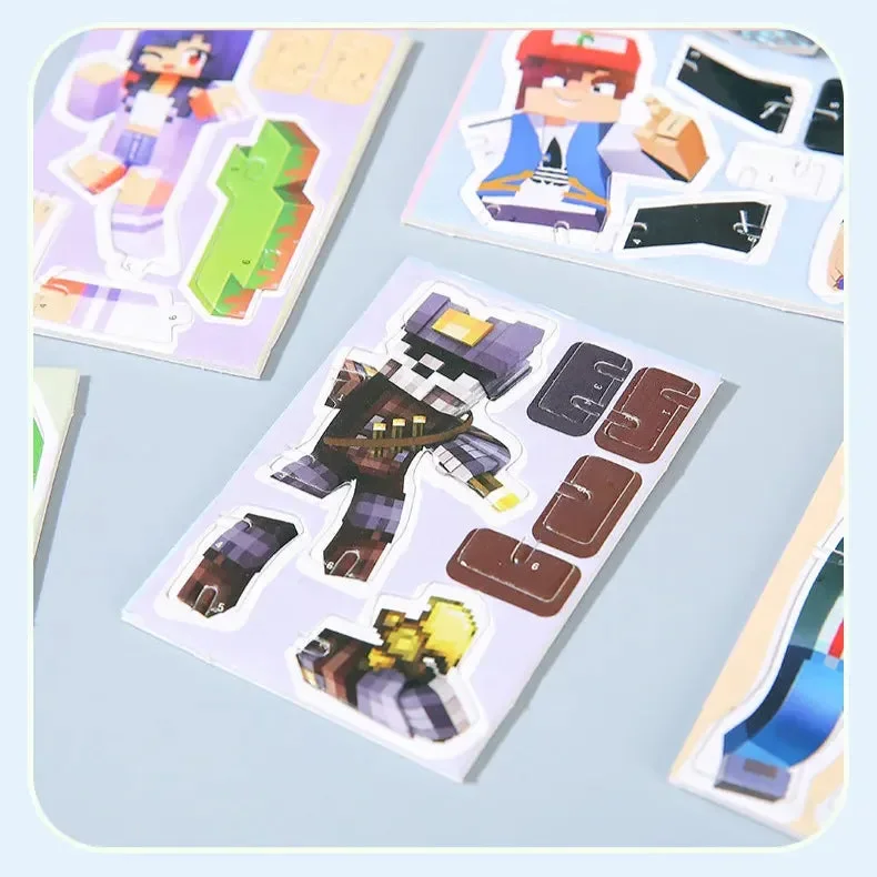 Minecraft Pixelated Cardboard Block Figurines (24 pcs/set) - Image 4