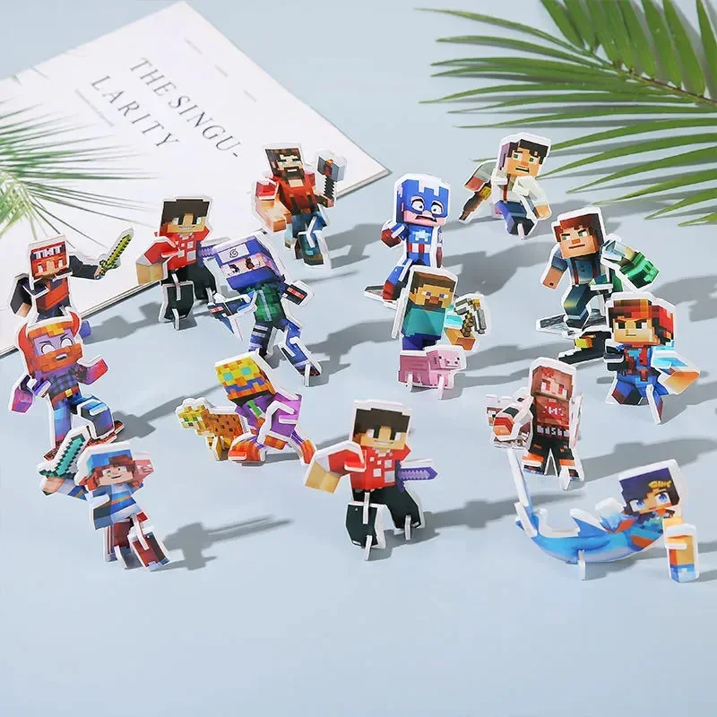 Minecraft Pixelated Cardboard Block Figurines (24 pcs/set) - Image 6
