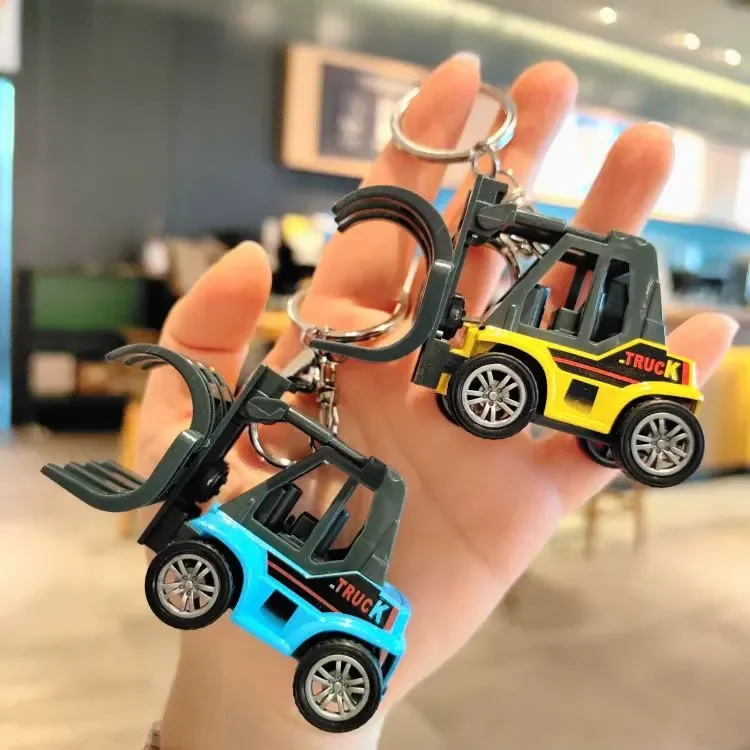 Mini Excavator Truck Pullback Keychain - Image 2