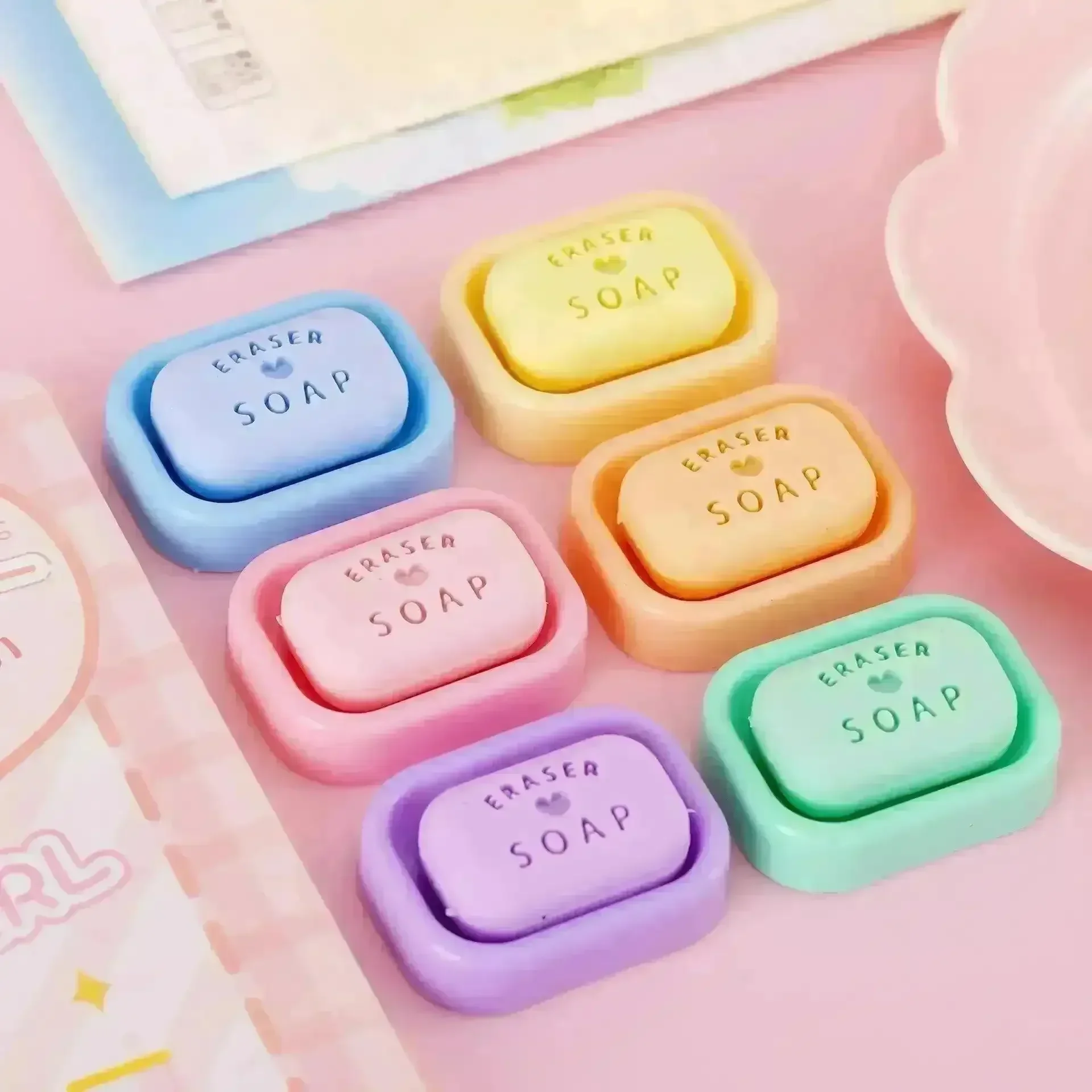 Mini Soap Shaped Eraser - Image 2