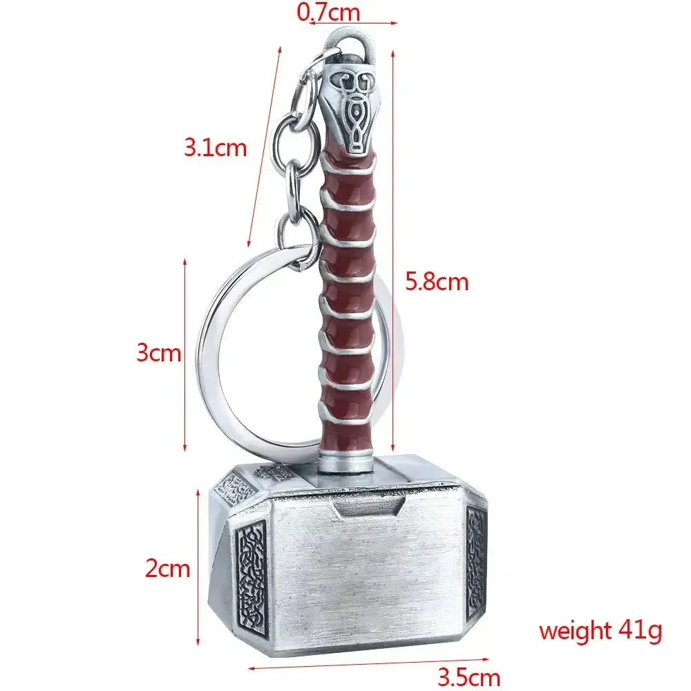 Mjolnir Hammer Metal Keychain - Image 10