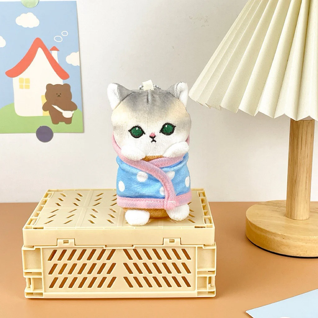 Mofusand Swaddled Kitten Plush Keychains - Image 4