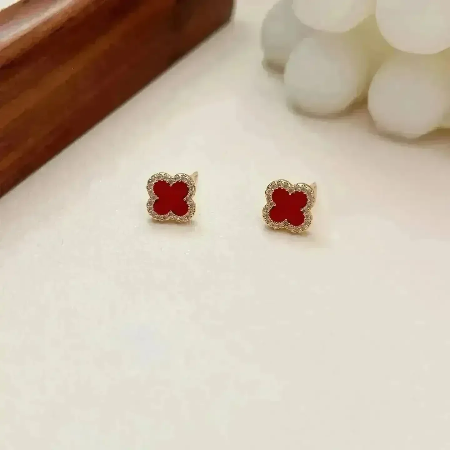 Monogram Designer Clover Earrings - Image 7