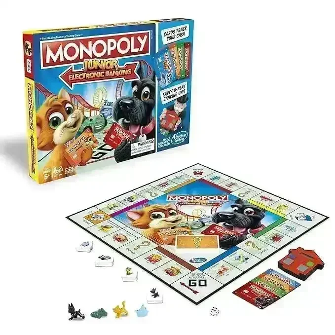 Monopoly Junior Electronic Banking Board Game - Image 2