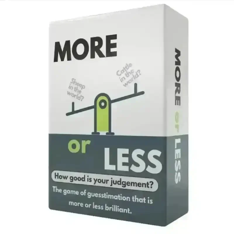 More or Less Card Game