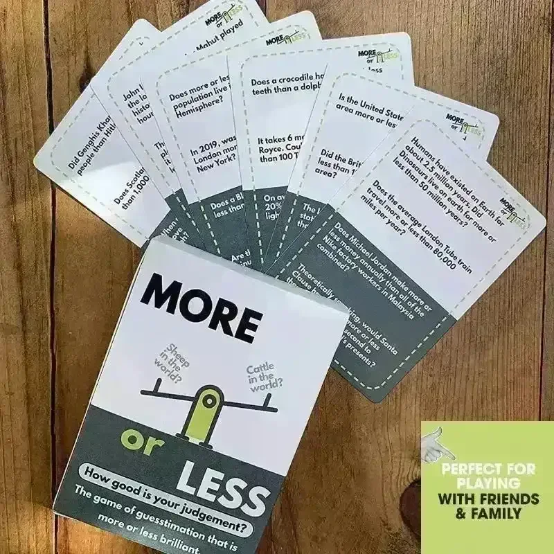More or Less Card Game - Image 3