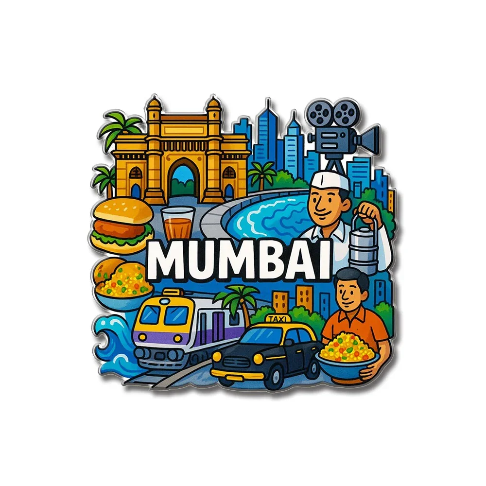 Mumbai City Vibes Fridge Magnet - Image 6