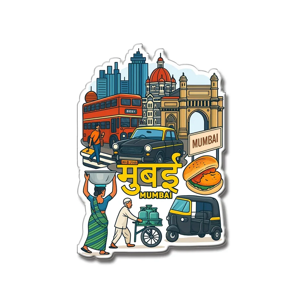 Mumbai City Vibes Fridge Magnet - Image 8