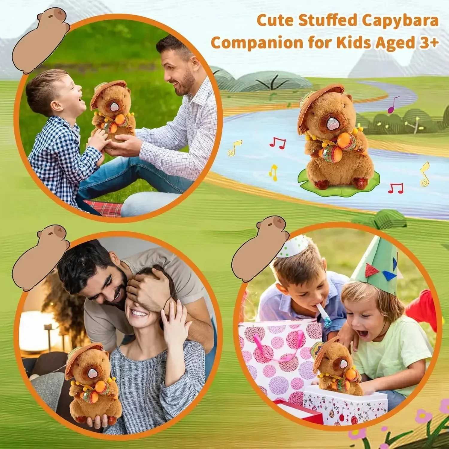 Musical Singing and Dancing Capybara Plushies (20 cm) - Image 12
