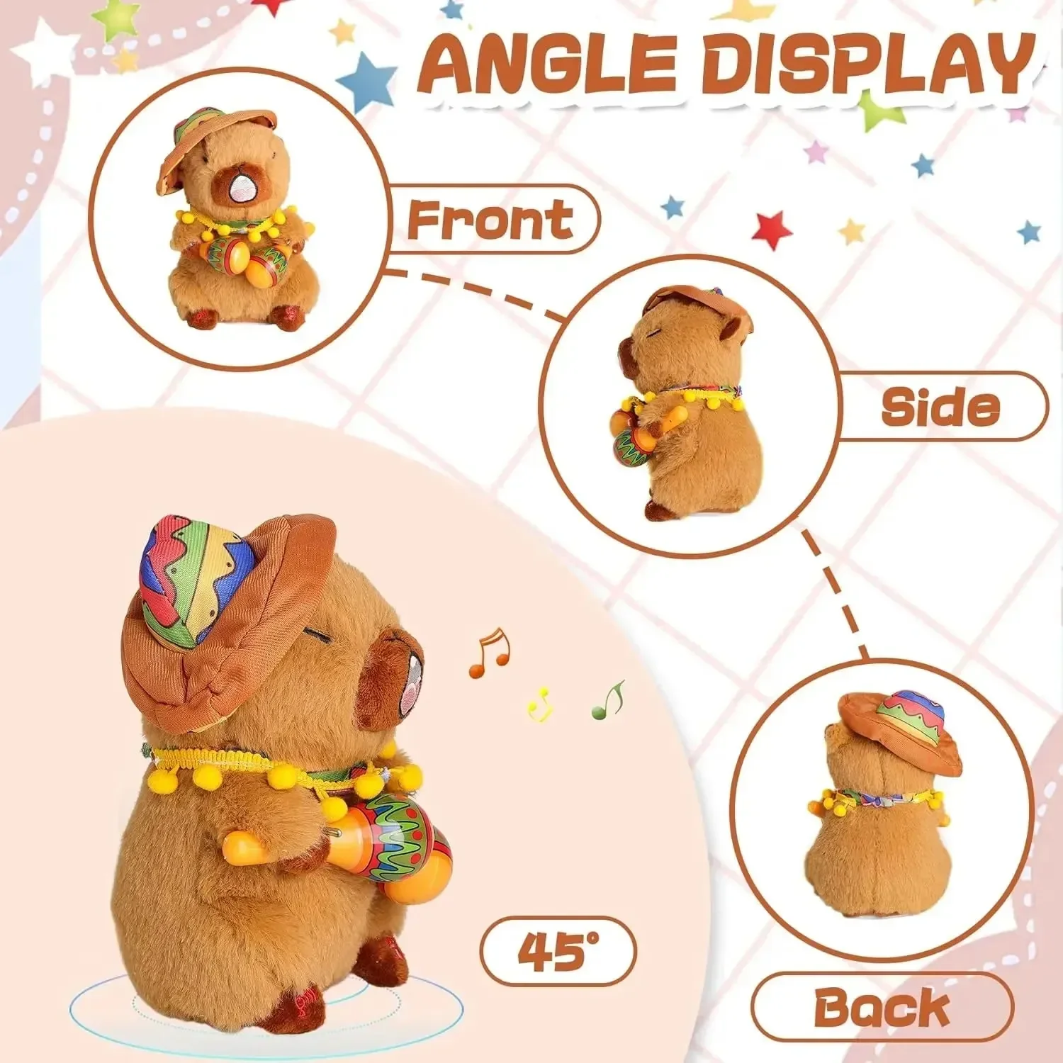 Musical Singing and Dancing Capybara Plushies (20 cm) - Image 9