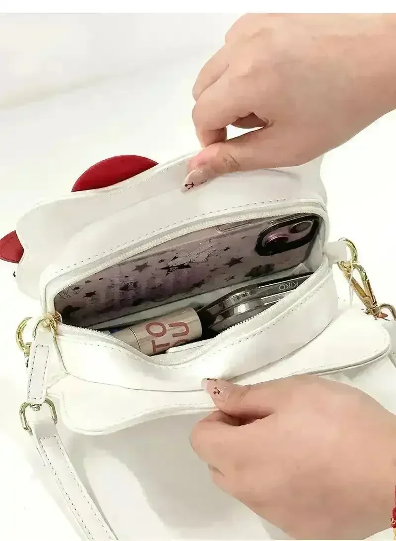 My Melody and Hello Kitty PU Crossbody Handbag - Image 5