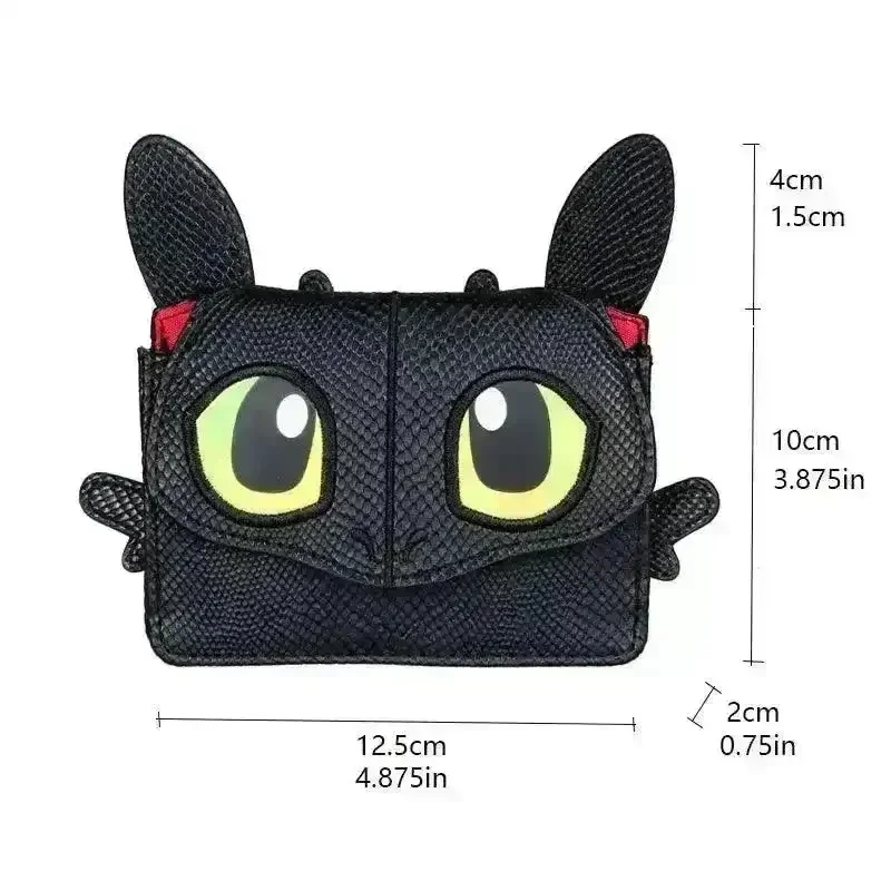 Night Fury Dragon 3D Animal Shaped Wallet - Image 7