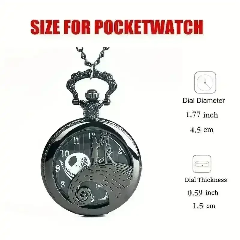Nightmare Before Christmas Tim Burton Pocket Watch - Image 5