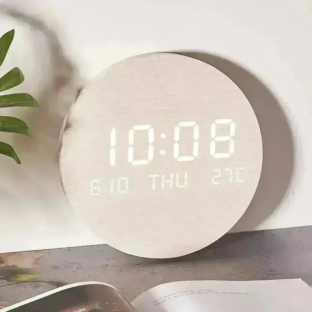 Nordic Style Wooden Hanging Clock - Image 4