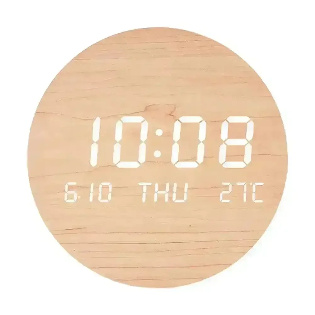 Nordic Style Wooden Hanging Clock - Image 6
