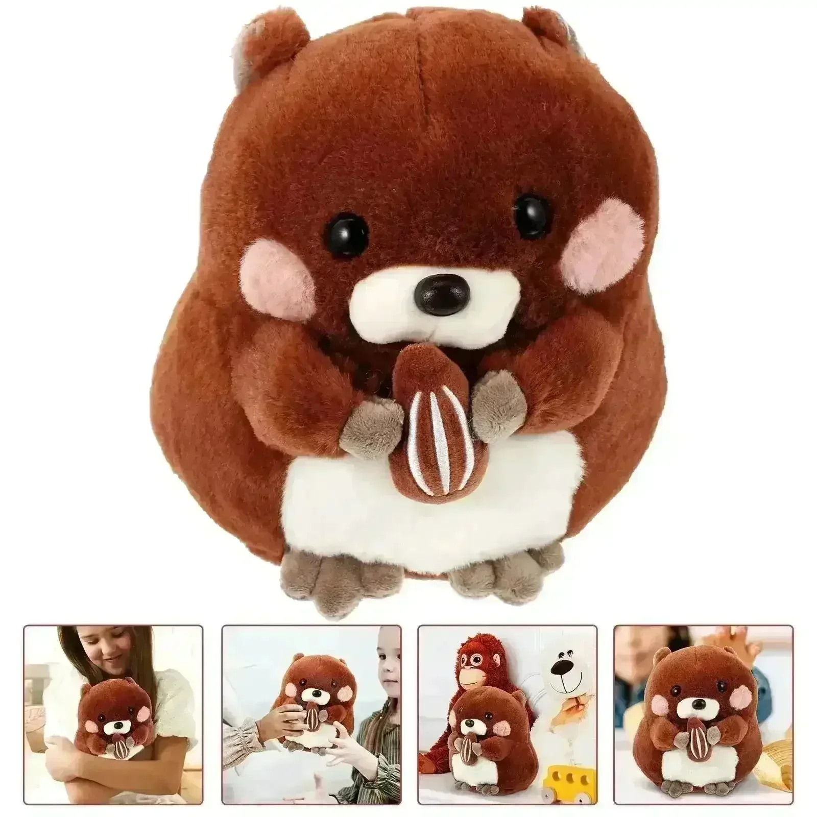 Nut Eating Groundhog Plushie (25 cm) - Image 2