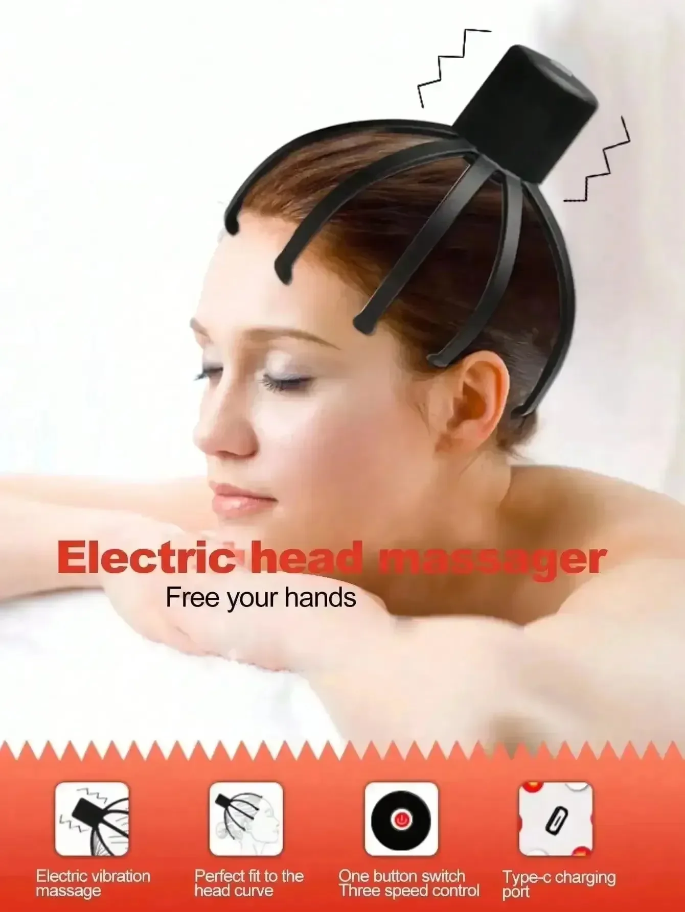 Octo-Soothe Intelligent Electric Head Massager - Image 5