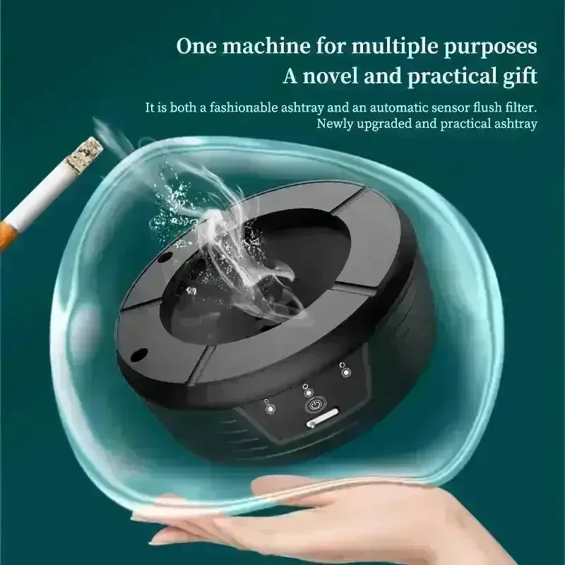 Odor-free Auto Flush Ashtray - Image 3