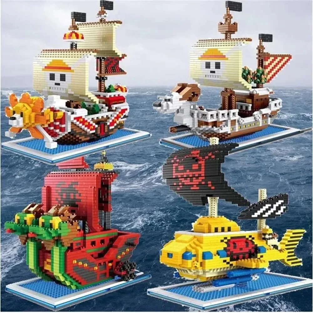 Cute Nano Block One Piece Pirate Ships Building Sets - Image 6