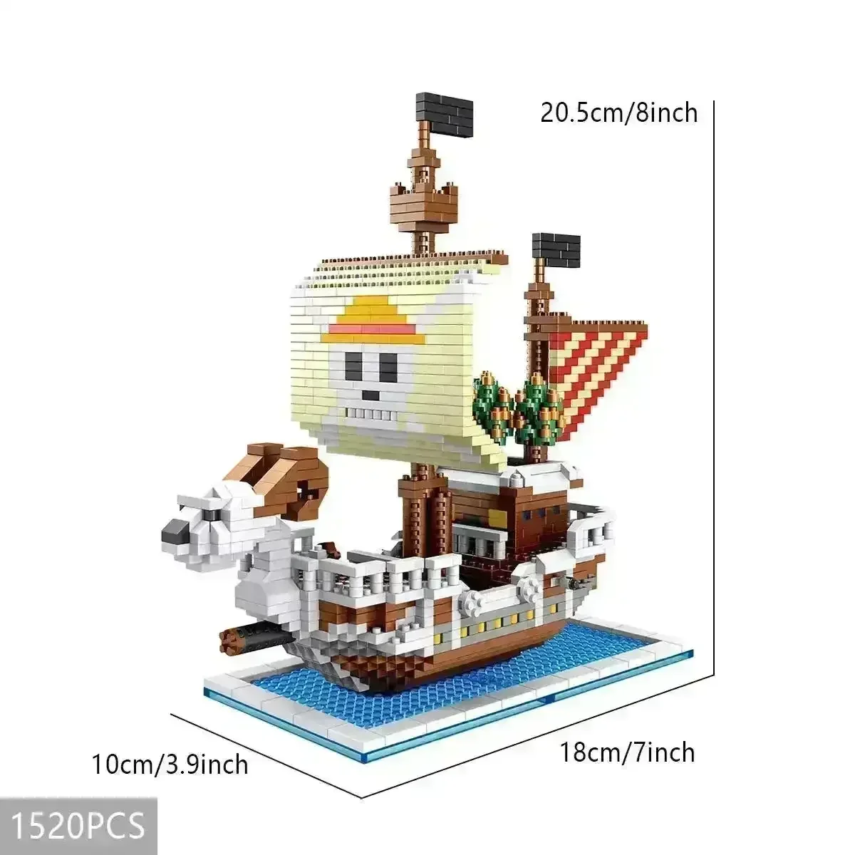 One Piece Pirate Ship 3D Model Building Blocks - Image 10