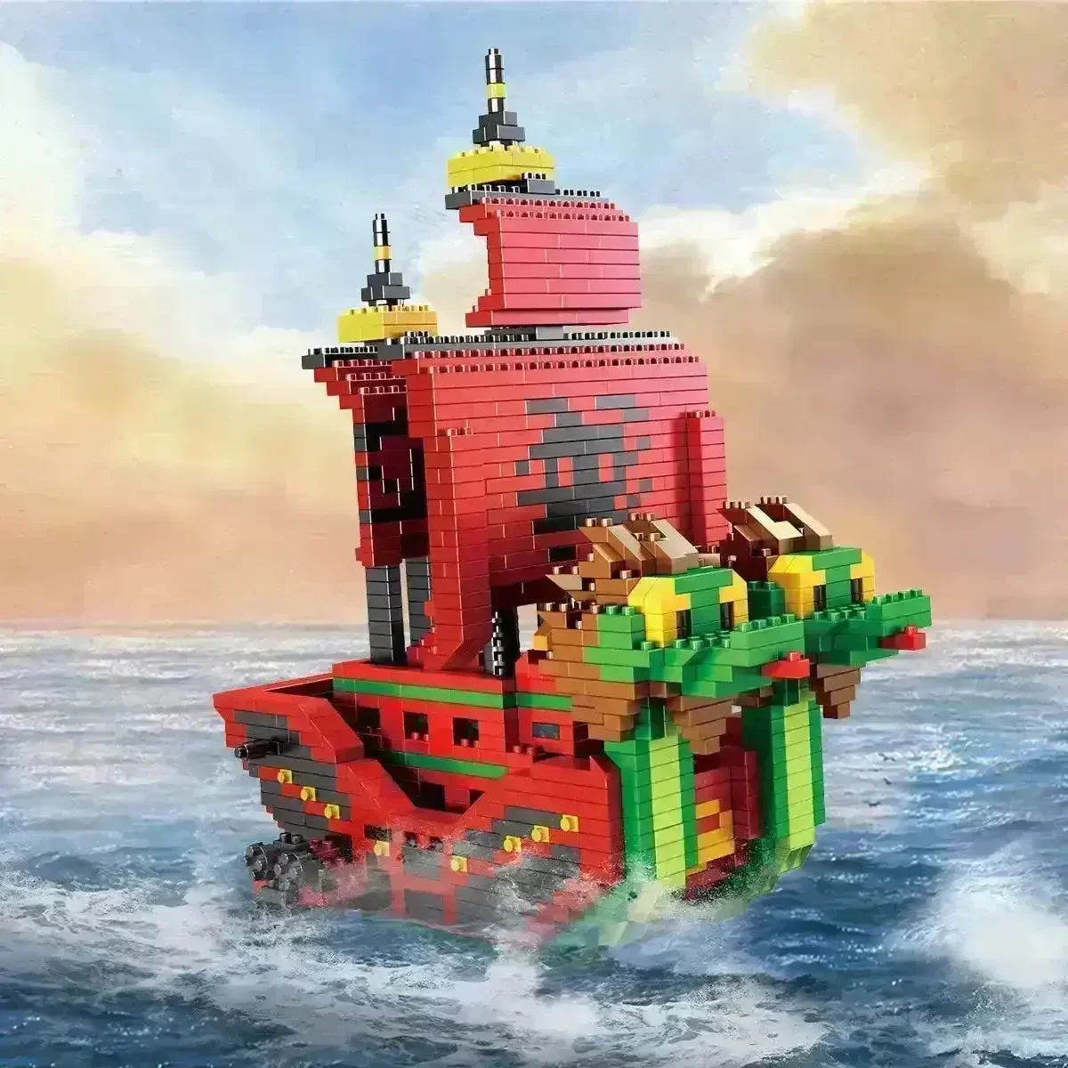 One Piece Pirate Ship 3D Model Building Blocks - Image 2