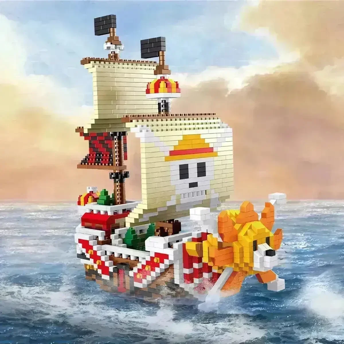One Piece Pirate Ship 3D Model Building Blocks - Image 3