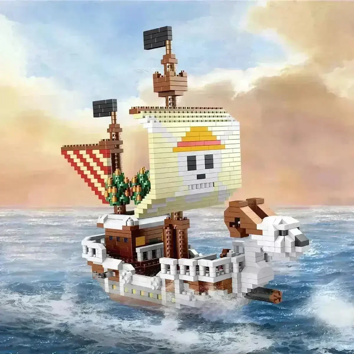One Piece Pirate Ship 3D Model Building Blocks - Image 8