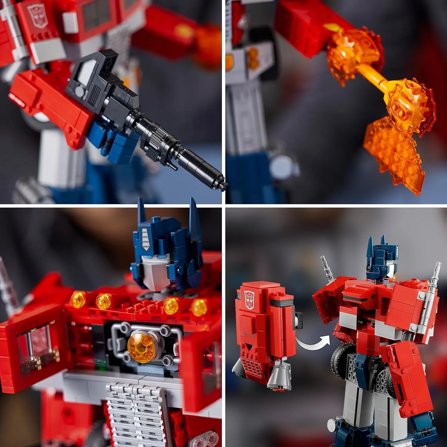 Transformers Optimus Prime 2 in 1 Blocks (1508 Pcs) - Image 6