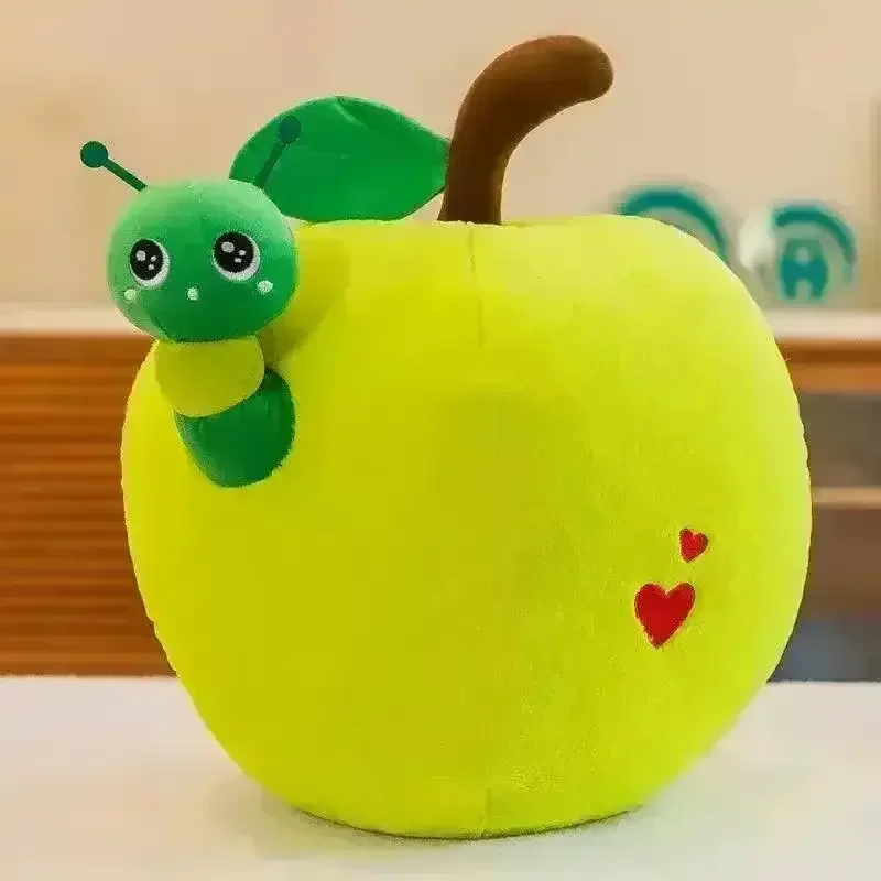 Orchard Apple Worm and Fruit Plushies - Image 3