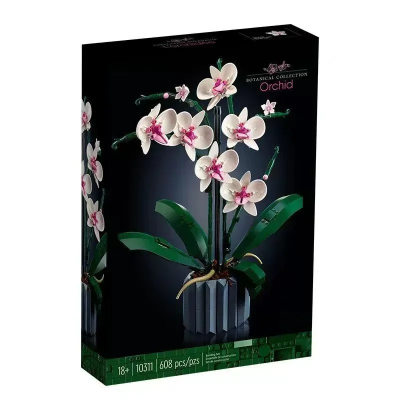 Orchid Bouquet Building Blocks (600+ Pcs) - Image 5