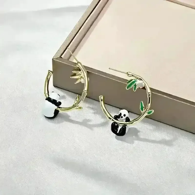 Panda Chic Hoop Earrings - Image 5