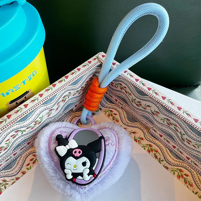 Peek-a-Boo Heart Plush Keychain - Image 3