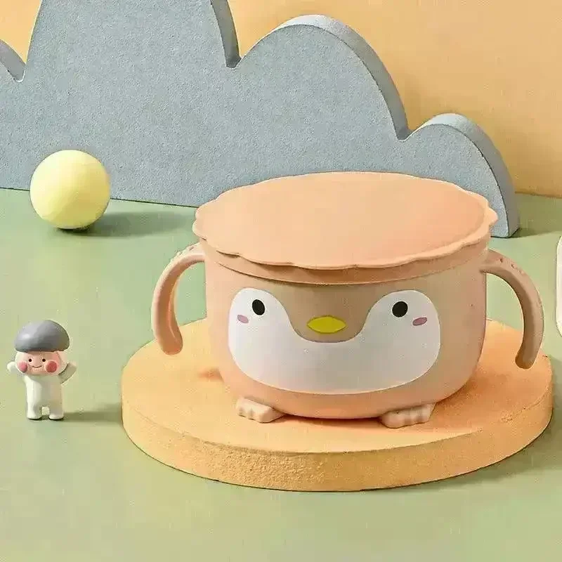 Premium Penguin Kids Feeding Bowl with Spoon - Image 8