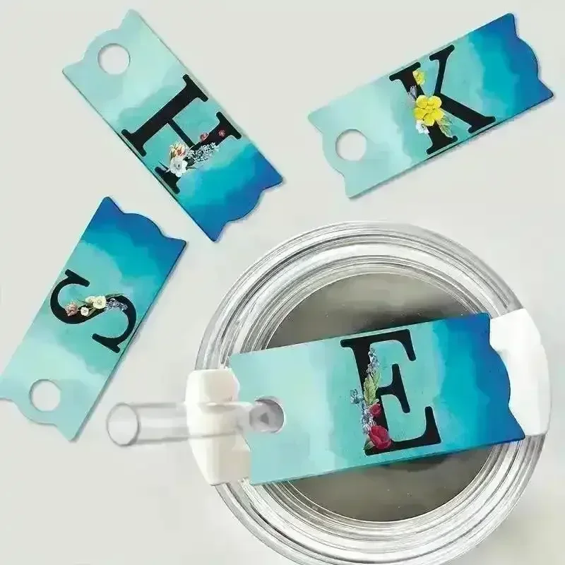 Personalised Tumbler Letter Tag for Stanley Cup - Image 4
